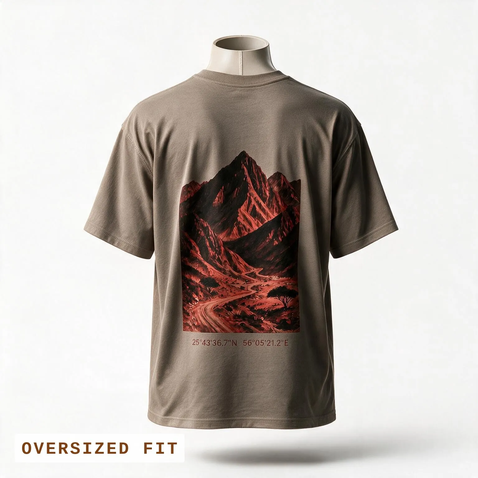 Hajar Mountains — Oversized, oversized fit — design across the back
